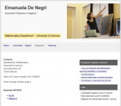 University of Genova - Emanuela De Negri